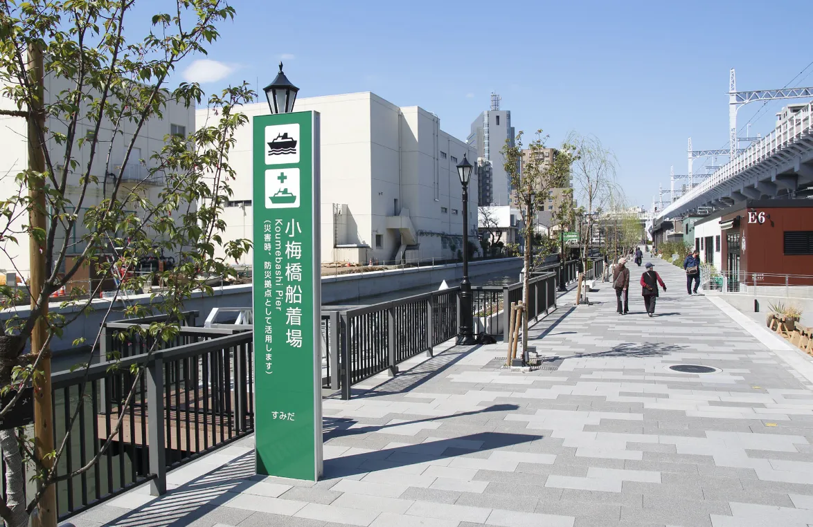 小梅橋船着場の乗り場